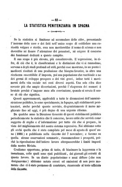 Rivista di discipline carcerarie in relazione con l'antropologia, col diritto penale, con la statistica