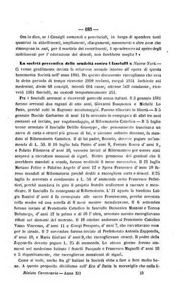 Rivista di discipline carcerarie in relazione con l'antropologia, col diritto penale, con la statistica