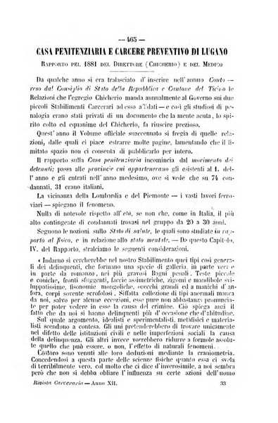 Rivista di discipline carcerarie in relazione con l'antropologia, col diritto penale, con la statistica