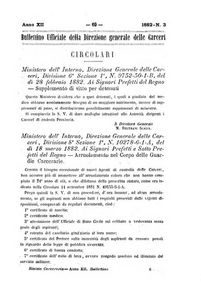 Rivista di discipline carcerarie in relazione con l'antropologia, col diritto penale, con la statistica