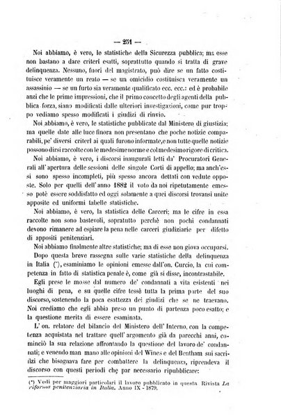 Rivista di discipline carcerarie in relazione con l'antropologia, col diritto penale, con la statistica