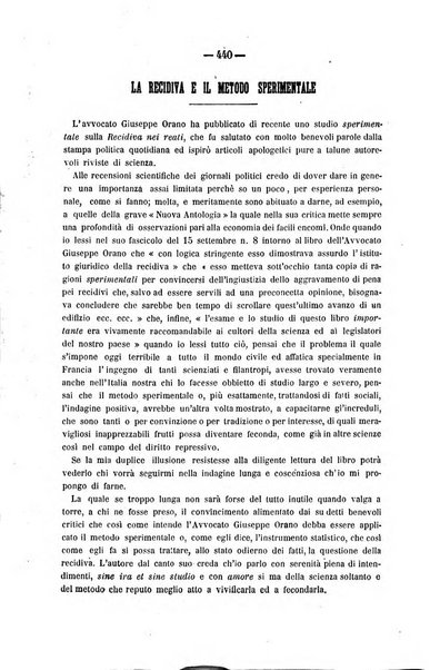 Rivista di discipline carcerarie in relazione con l'antropologia, col diritto penale, con la statistica