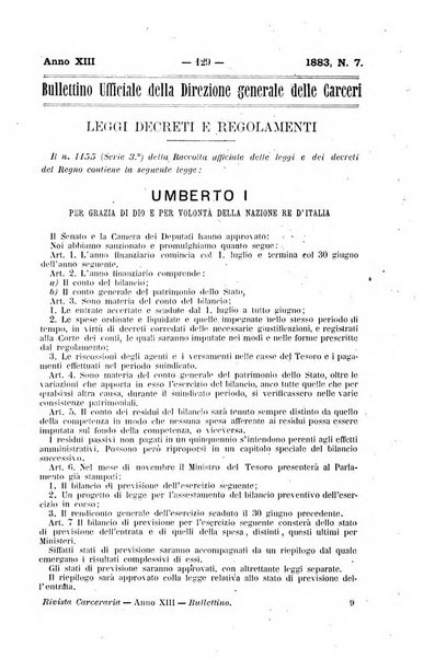 Rivista di discipline carcerarie in relazione con l'antropologia, col diritto penale, con la statistica