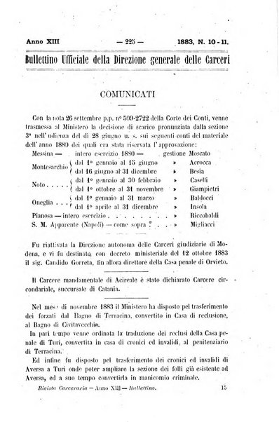 Rivista di discipline carcerarie in relazione con l'antropologia, col diritto penale, con la statistica