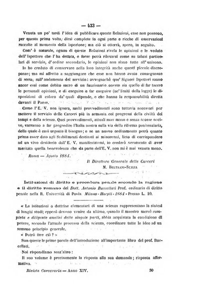 Rivista di discipline carcerarie in relazione con l'antropologia, col diritto penale, con la statistica