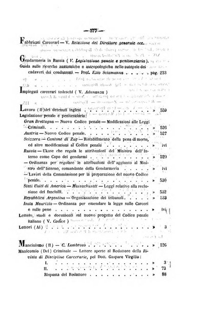 Rivista di discipline carcerarie in relazione con l'antropologia, col diritto penale, con la statistica