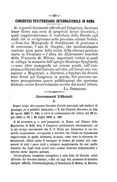 Rivista di discipline carcerarie in relazione con l'antropologia, col diritto penale, con la statistica