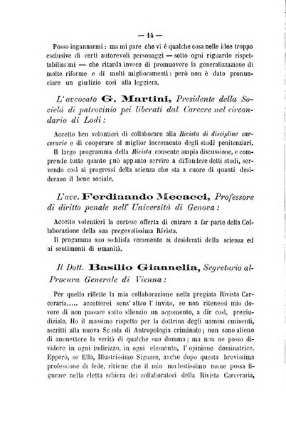 Rivista di discipline carcerarie in relazione con l'antropologia, col diritto penale, con la statistica