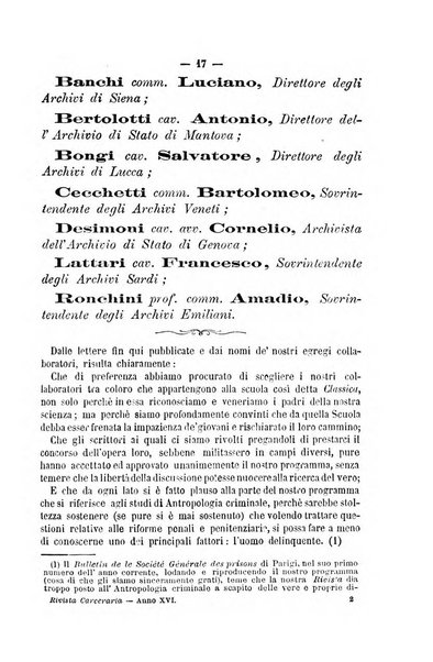 Rivista di discipline carcerarie in relazione con l'antropologia, col diritto penale, con la statistica