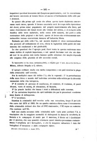 Rivista di discipline carcerarie in relazione con l'antropologia, col diritto penale, con la statistica