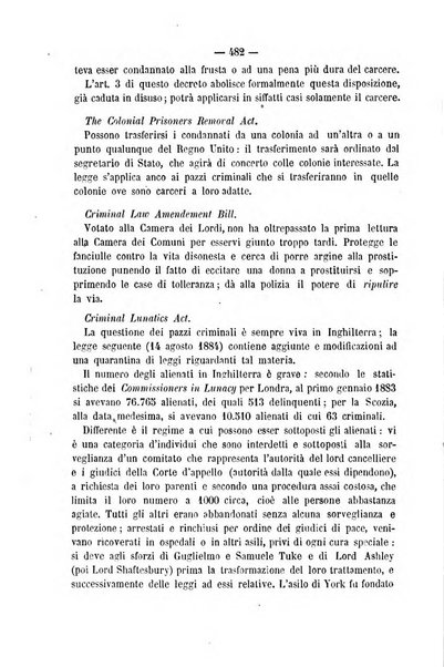 Rivista di discipline carcerarie in relazione con l'antropologia, col diritto penale, con la statistica