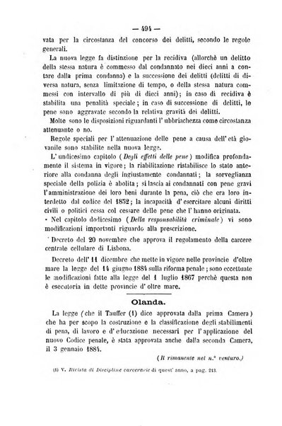 Rivista di discipline carcerarie in relazione con l'antropologia, col diritto penale, con la statistica