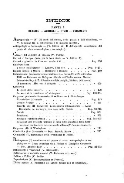 Rivista di discipline carcerarie in relazione con l'antropologia, col diritto penale, con la statistica