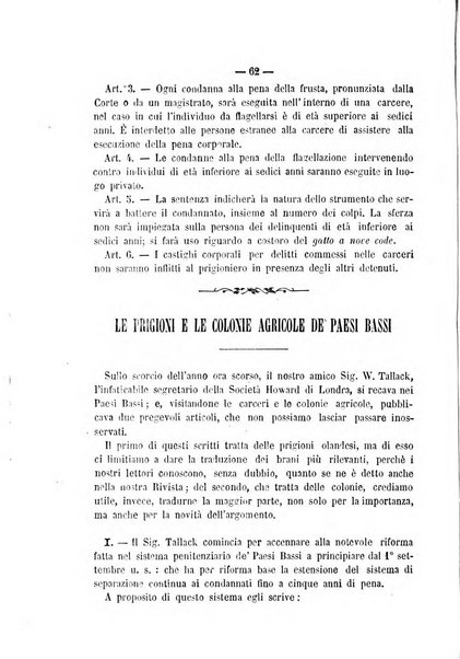 Rivista di discipline carcerarie in relazione con l'antropologia, col diritto penale, con la statistica