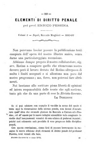 Rivista di discipline carcerarie in relazione con l'antropologia, col diritto penale, con la statistica