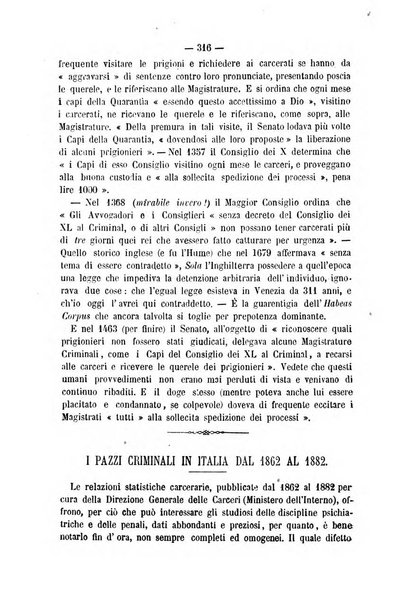 Rivista di discipline carcerarie in relazione con l'antropologia, col diritto penale, con la statistica