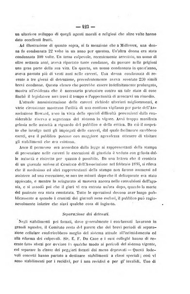 Rivista di discipline carcerarie in relazione con l'antropologia, col diritto penale, con la statistica