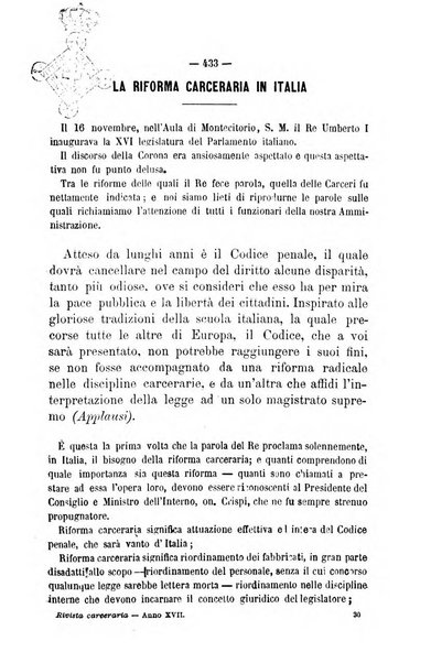 Rivista di discipline carcerarie in relazione con l'antropologia, col diritto penale, con la statistica