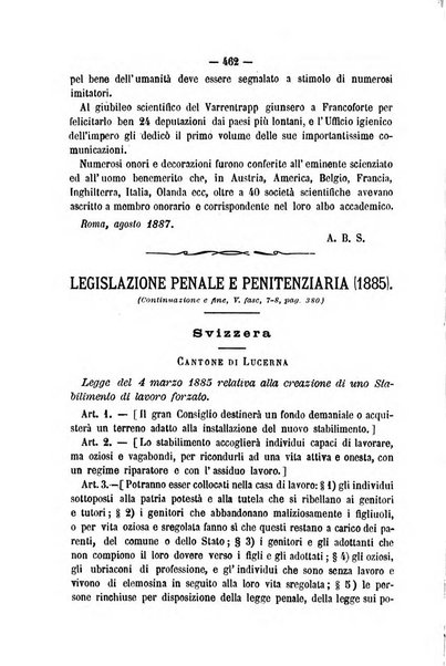 Rivista di discipline carcerarie in relazione con l'antropologia, col diritto penale, con la statistica