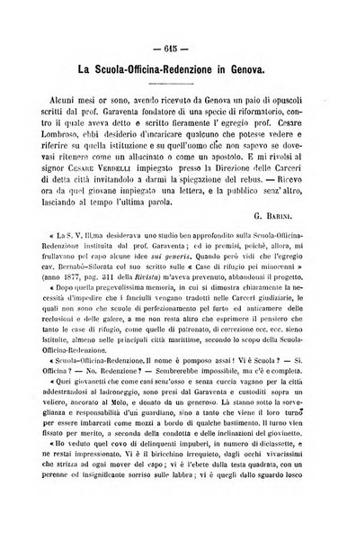 Rivista di discipline carcerarie in relazione con l'antropologia, col diritto penale, con la statistica