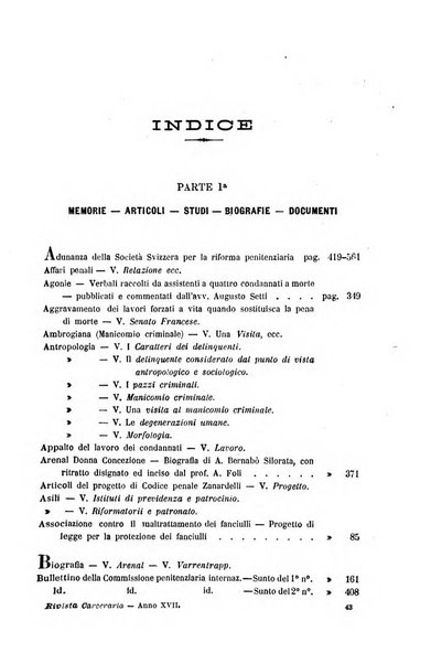 Rivista di discipline carcerarie in relazione con l'antropologia, col diritto penale, con la statistica