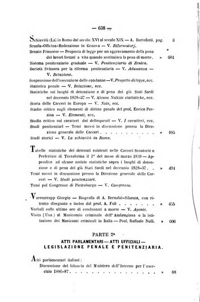 Rivista di discipline carcerarie in relazione con l'antropologia, col diritto penale, con la statistica