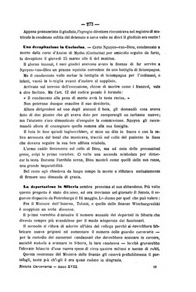 Rivista di discipline carcerarie in relazione con l'antropologia, col diritto penale, con la statistica