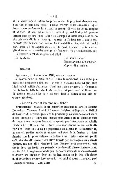 Rivista di discipline carcerarie in relazione con l'antropologia, col diritto penale, con la statistica