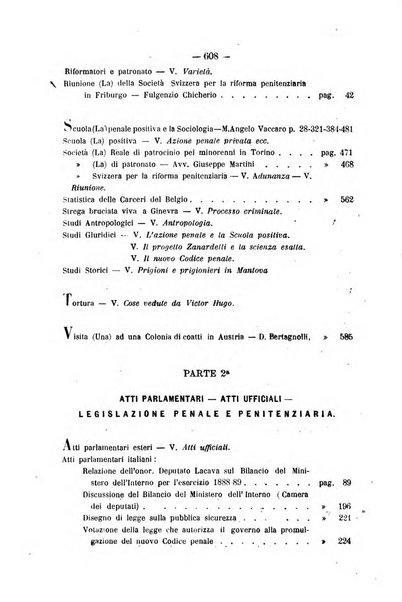 Rivista di discipline carcerarie in relazione con l'antropologia, col diritto penale, con la statistica