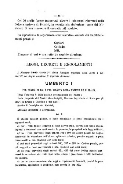 Rivista di discipline carcerarie in relazione con l'antropologia, col diritto penale, con la statistica