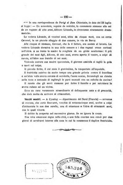 Rivista di discipline carcerarie in relazione con l'antropologia, col diritto penale, con la statistica