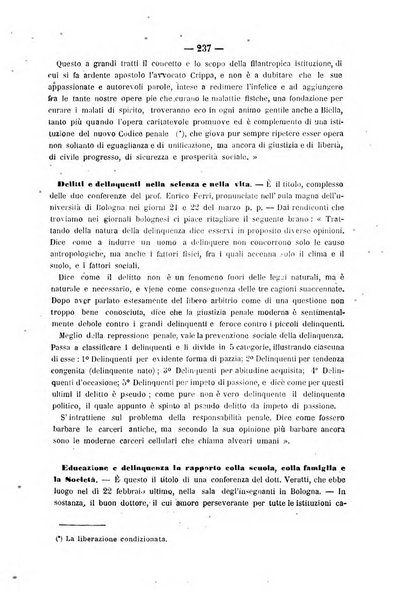 Rivista di discipline carcerarie in relazione con l'antropologia, col diritto penale, con la statistica