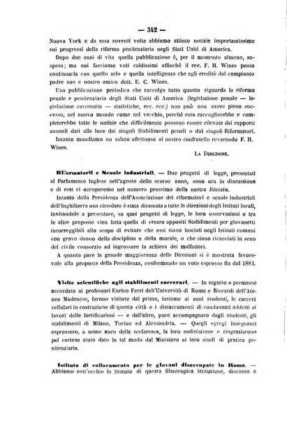 Rivista di discipline carcerarie in relazione con l'antropologia, col diritto penale, con la statistica