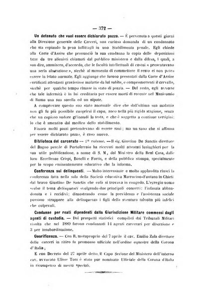 Rivista di discipline carcerarie in relazione con l'antropologia, col diritto penale, con la statistica