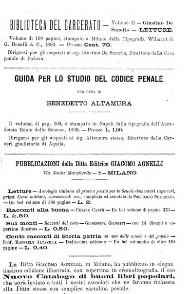 Rivista di discipline carcerarie in relazione con l'antropologia, col diritto penale, con la statistica