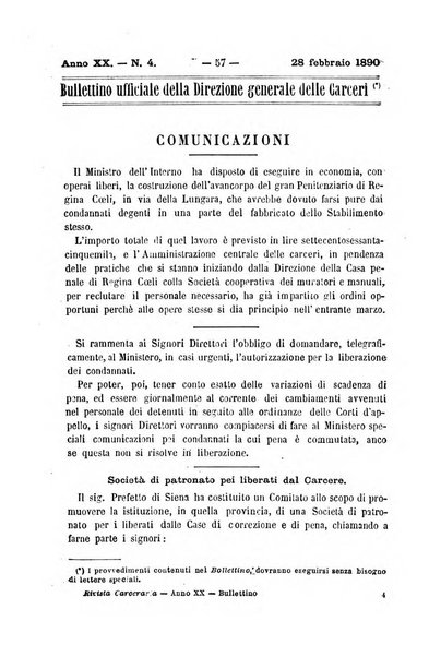 Rivista di discipline carcerarie in relazione con l'antropologia, col diritto penale, con la statistica