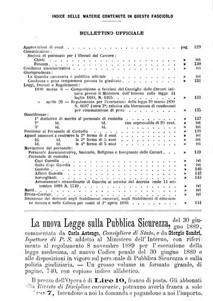 Rivista di discipline carcerarie in relazione con l'antropologia, col diritto penale, con la statistica