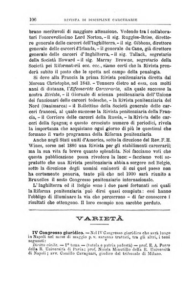 Rivista di discipline carcerarie in relazione con l'antropologia, col diritto penale, con la statistica