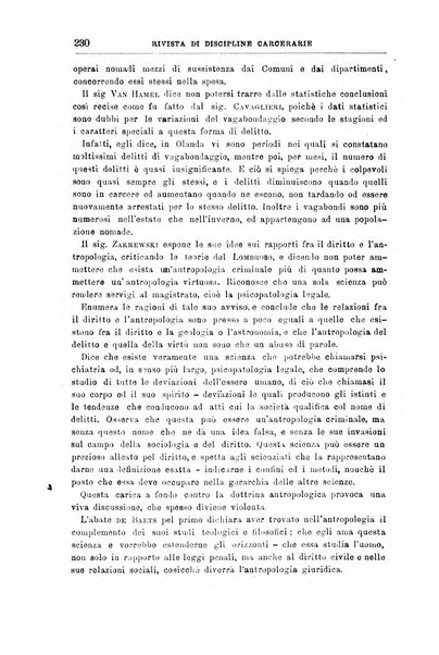 Rivista di discipline carcerarie in relazione con l'antropologia, col diritto penale, con la statistica