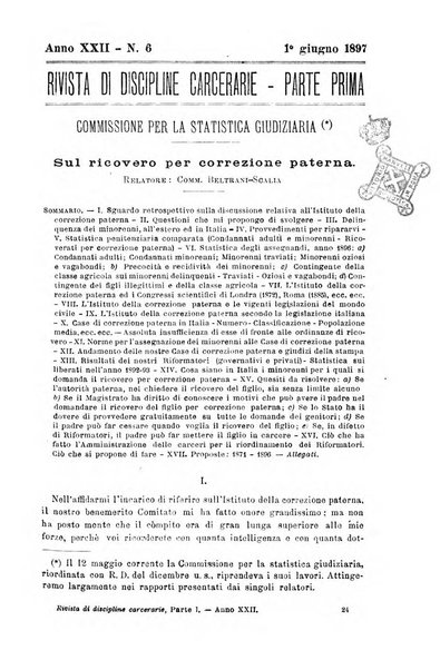 Rivista di discipline carcerarie in relazione con l'antropologia, col diritto penale, con la statistica