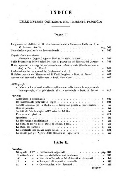 Rivista di discipline carcerarie in relazione con l'antropologia, col diritto penale, con la statistica