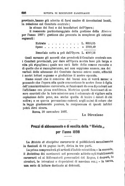 Rivista di discipline carcerarie in relazione con l'antropologia, col diritto penale, con la statistica