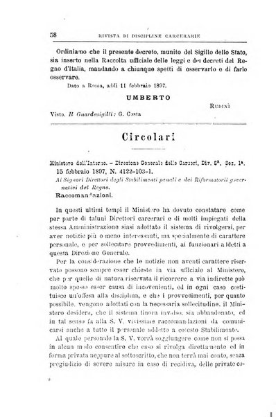 Rivista di discipline carcerarie in relazione con l'antropologia, col diritto penale, con la statistica