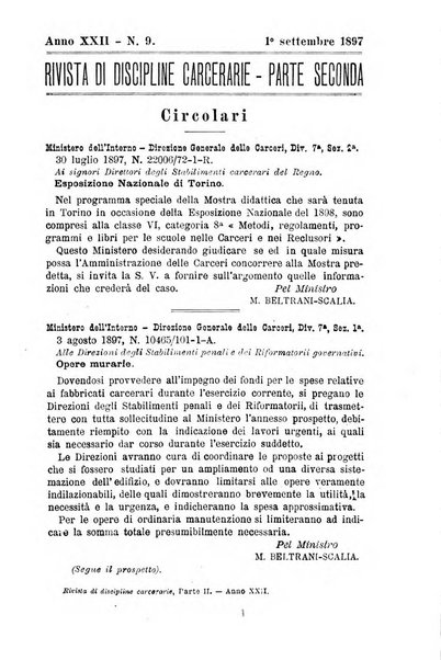 Rivista di discipline carcerarie in relazione con l'antropologia, col diritto penale, con la statistica