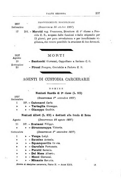 Rivista di discipline carcerarie in relazione con l'antropologia, col diritto penale, con la statistica