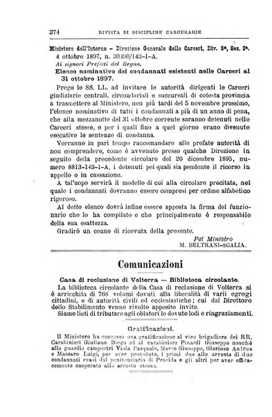 Rivista di discipline carcerarie in relazione con l'antropologia, col diritto penale, con la statistica