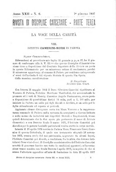 Rivista di discipline carcerarie in relazione con l'antropologia, col diritto penale, con la statistica