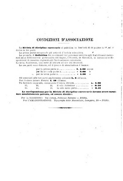 Rivista di discipline carcerarie in relazione con l'antropologia, col diritto penale, con la statistica