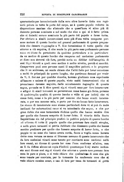 Rivista di discipline carcerarie in relazione con l'antropologia, col diritto penale, con la statistica