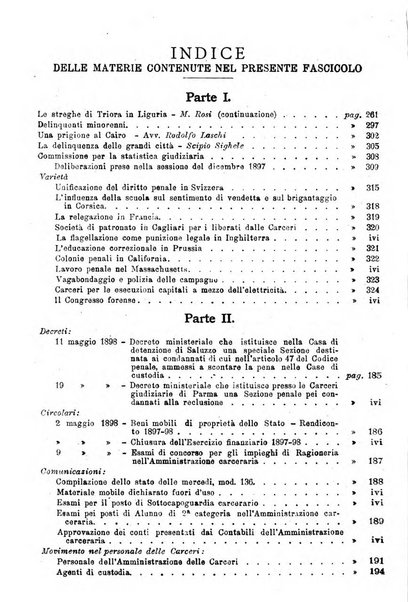 Rivista di discipline carcerarie in relazione con l'antropologia, col diritto penale, con la statistica